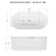 67" Acrylic Freestanding Single Soaking Tub with Chrome Overflow and Quick Drain