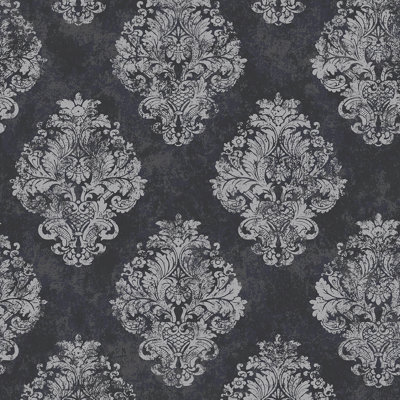 Metallic FX Traditional Metallic Damask 33' L x 21" W Wallpaper Roll