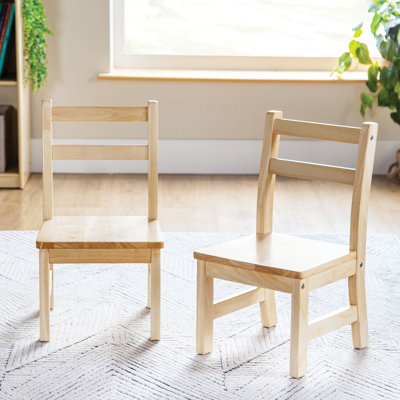 Chaises en bois franc EdQ (ensemble de 2 ACR) 10 po