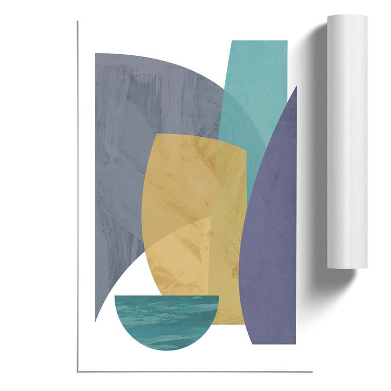 Abstract Forms - No Frame Print, 84cm H x 59cm W x 0.1cm D