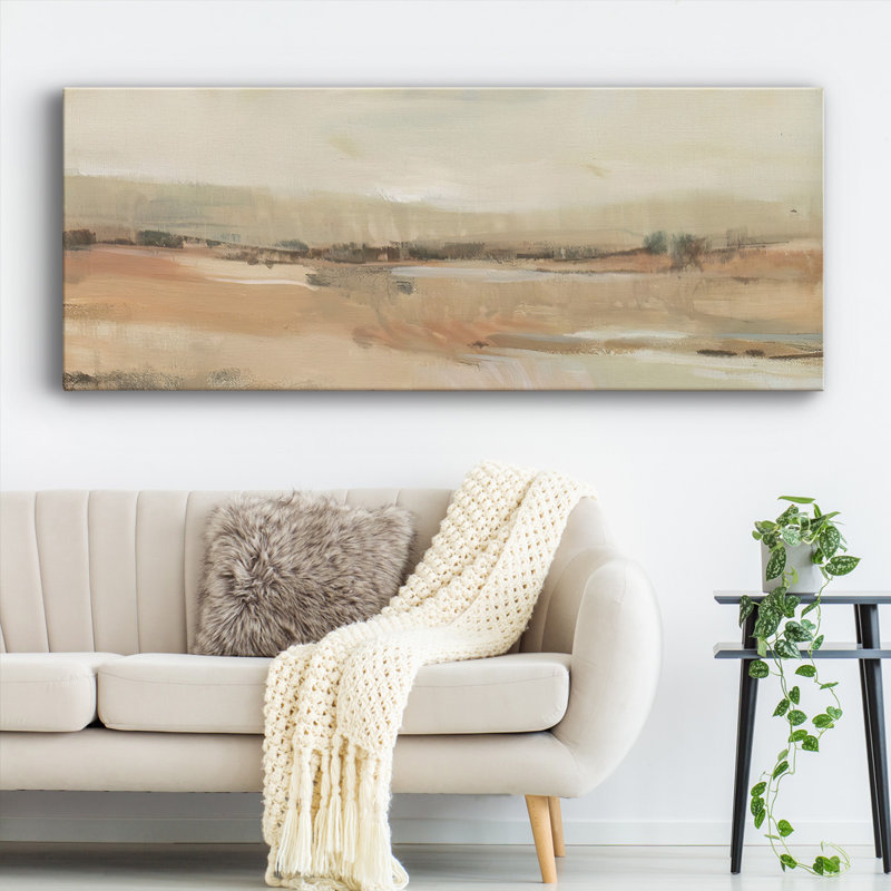 «Earth Tone Landscape I», reproduction sur toile, H 24 po x l 60 po x P 1,5 po