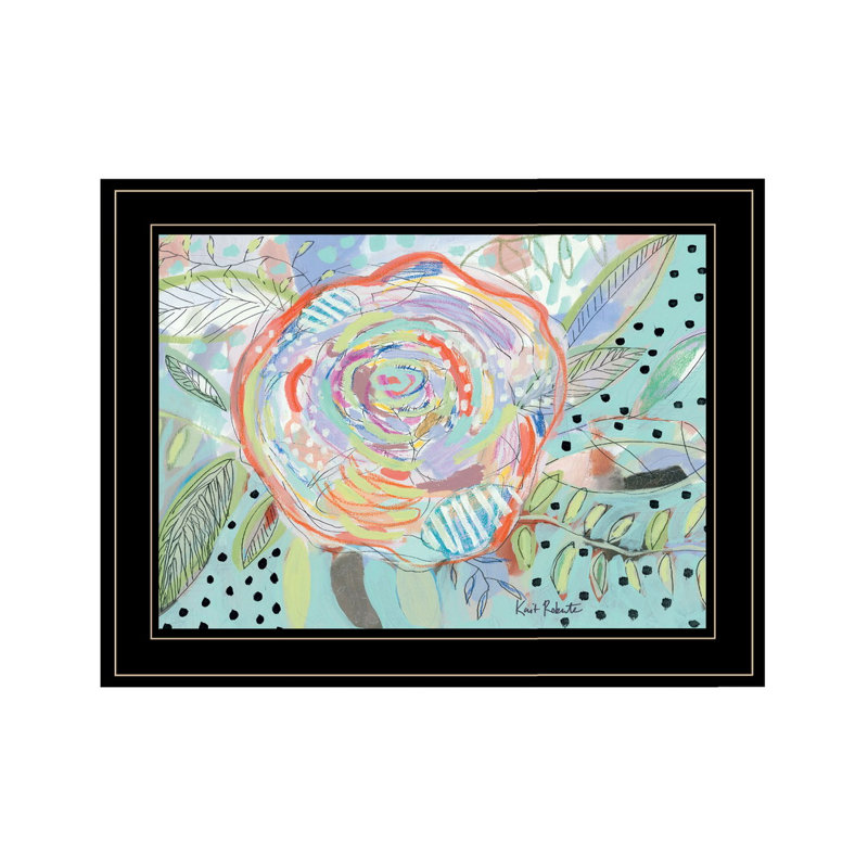 "Floral Beauty II", art mural encadré pour le salon, décoration murale par Kathy Jennings
