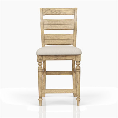 Ladder Back Counter Stool - Caramel Finish