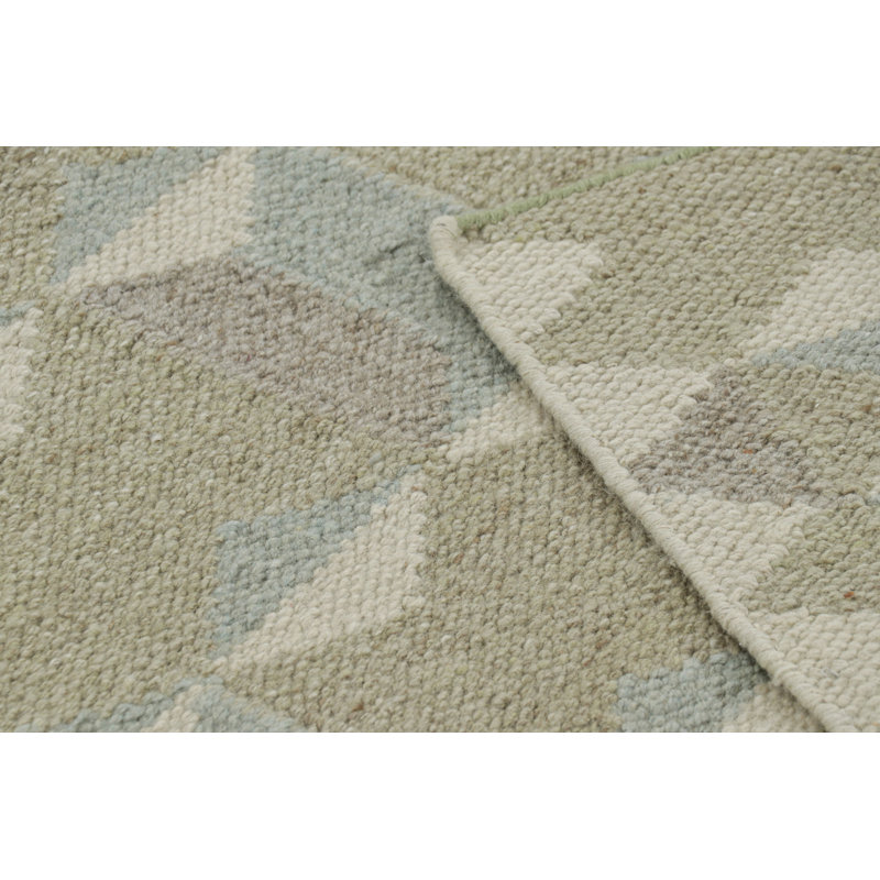 Scandinavian Wool Geometric Area Rug, Runner 2'6" x 10'
