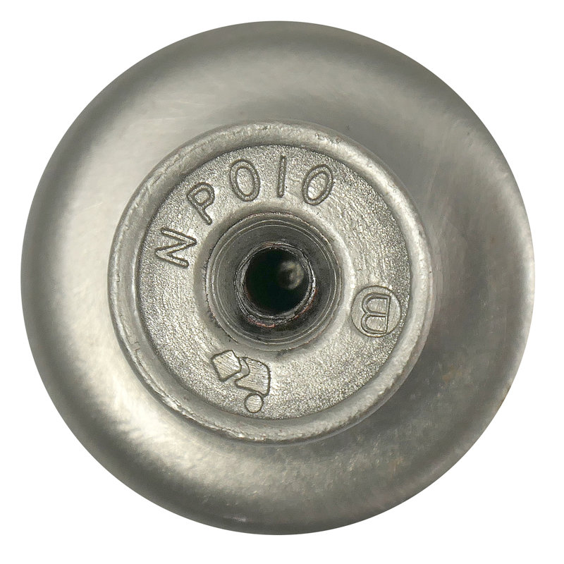 Satin Nickel Round Cabinet Knob with Mounting Hardware