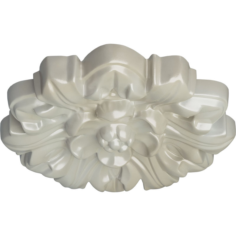 Médaillon de plafond Endurathane Shakuras, DO 9 po x P 1 3/8 po (convient aux auvents jusqu'à 1 3/8 po), fini désert Gobi peint à la main