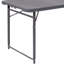 Noah 48.25" Plastic Rectangular Adjustable Fold-in-Half Table with Handle-26400193