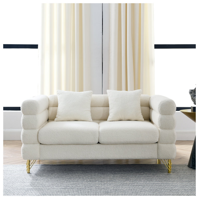 Canapé 60 po Streamline, Blanc