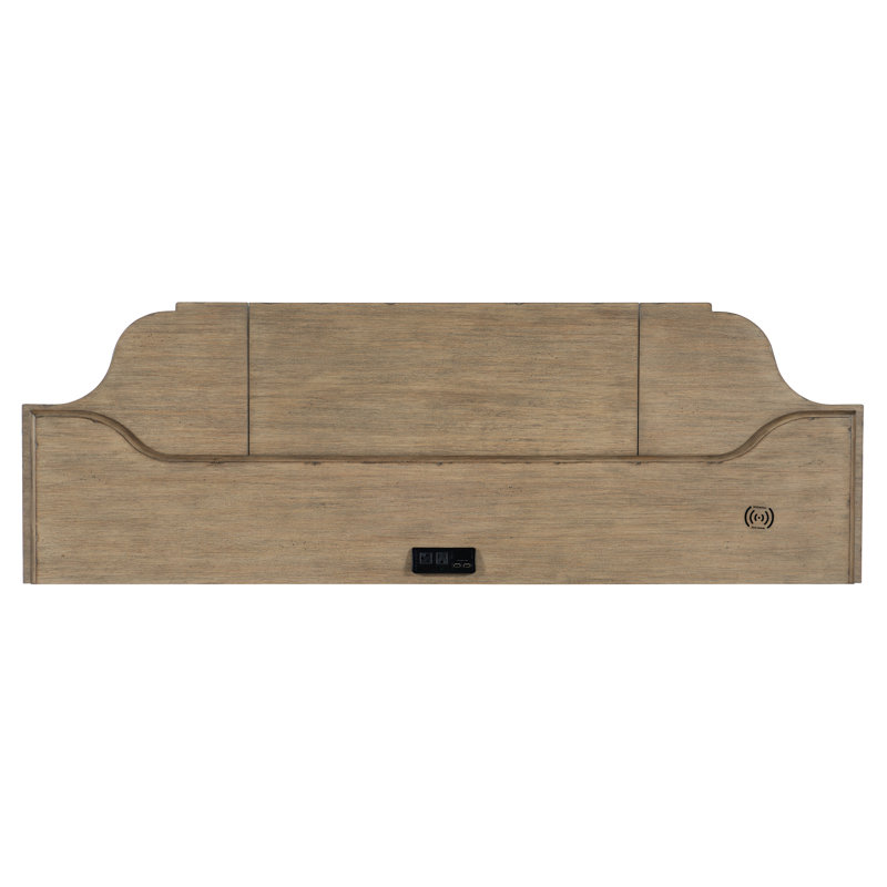 Corsica Executive Home Office Desk in Artisan Light Natural Finish