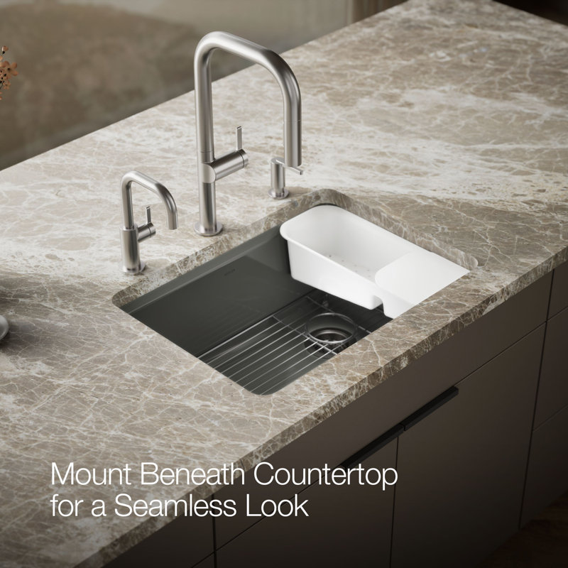 Riverby® 27"L x 22"W Kitchen Sink, Thunder Gray