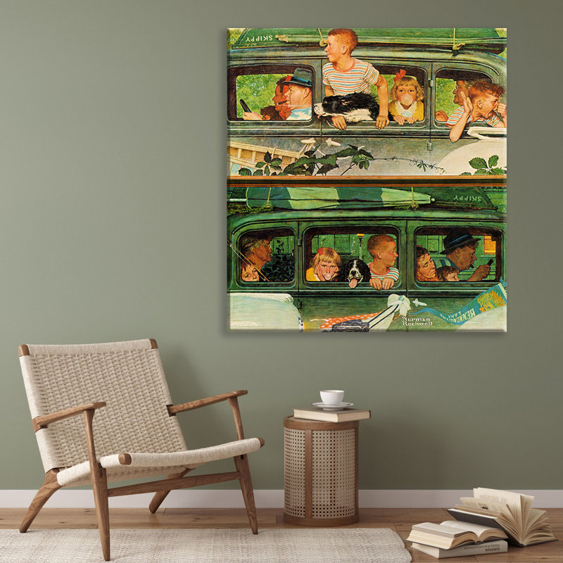 The Outing by Norman Rockwell Gallery Wrapped Canvas, 40" H x 28" W