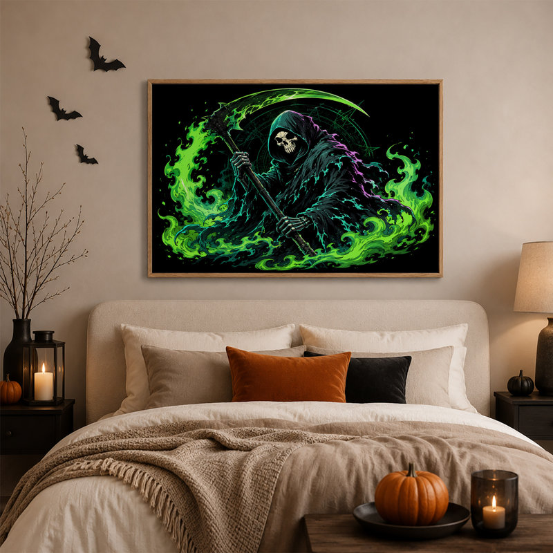 Art mural sur toile Halloween, H 18 po x l 24 po