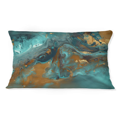 Coussin Whirling Waves - imprimé abstrait