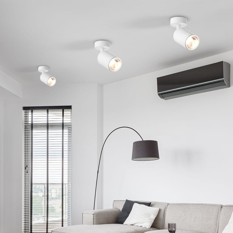 Daviti Semi Flush Mount, White