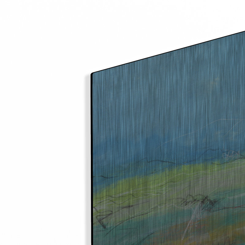 Art mural en métal luxueux «Off The Trail 1» par Jan Weiss, 16 po x 24 po, H 24 po x l 16 po