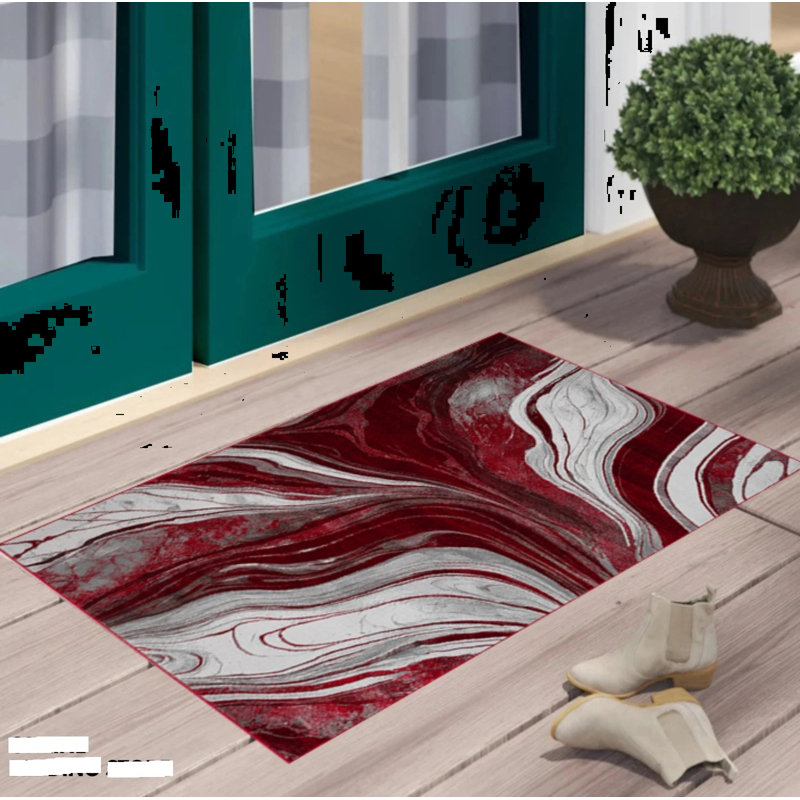 Abstract Area Rug, Rectangle 60 x 110 cm