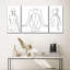 «Woman Body Silhouette», reproduction sur toile-1666409475