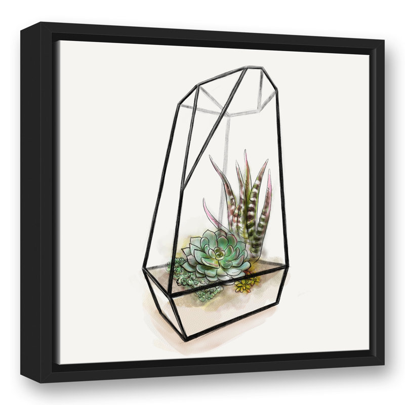Terrarium, reproduction d'art sur toile, H 31,75 po x l 31,75 po x P 1,75 po