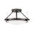 Collier Three-Light Semi-Flush Mount Ceiling Light - Black Oxide