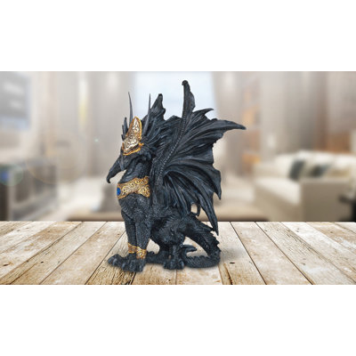 Jayvee 9.5"H Black Dragon Figurine Unique Gifts