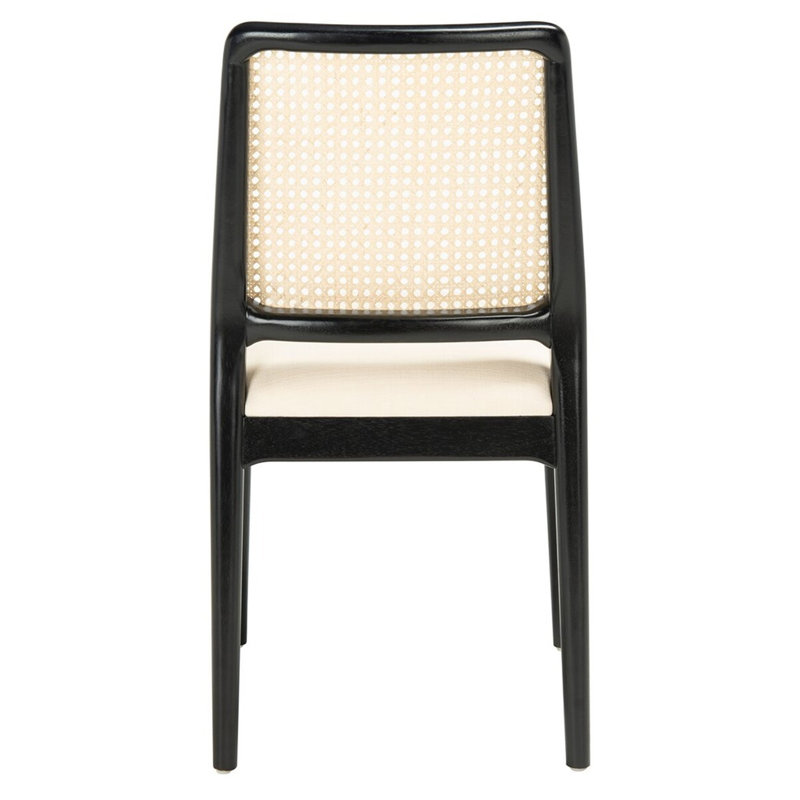 Chaise d'appoint Molinari, Noir / blanc