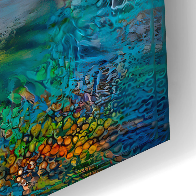 Art mural en verre acrylique 24 po x 16 po «Usa San Francisco Golden Gate» par Pierre Gavidia, H 16 po x l 24 po