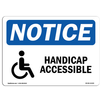 Osha - avis accessible avec symbole