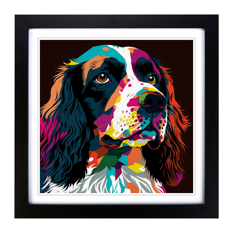 Single Picture Frame Print on Wood, Black