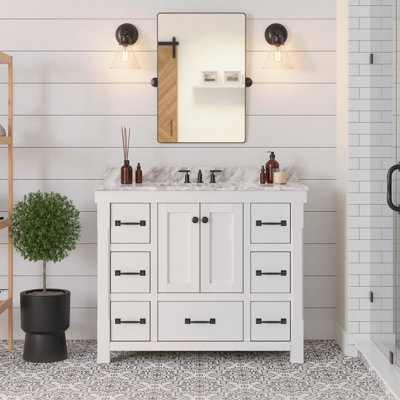 48"" W x 22"" D x 35"" H Single Bathroom Vanity -  Kitchen Bath Collection, KBC-T48WTCARR