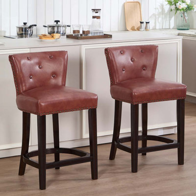 Tabourets de bar en similicuir