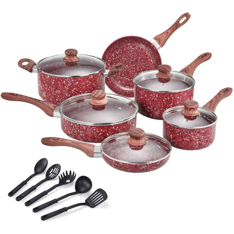 16 - Piece Non-Stick Aluminum Cookware Set