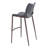 Upholstered Counter Stool with Metal Frame-1678078050