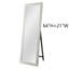 Miroir pleine grandeur en bois massif de 21 po x H 64 po avec support pour le salon Miroir autoportant pour commode de chambre à coucher