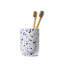 Blue Terrazzo Bathroom Ceramic Tumbler