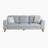 Mariah 87" Modern & Contemporary Luxurious Chenille Sofa with Modern Flared Arm Design, High-Density Foam over Pocket Coils-1404555324