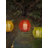 Solar Powered Waterproof Rattan Lanterns For Outdoor – 4 Pack Colorful Hanging Led Lights With Auto On/Off, Ip44 Weather Resistant, Spring Patio Garden Decor