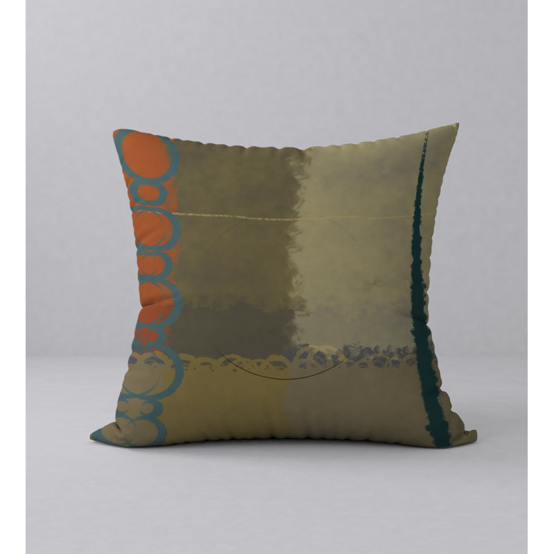 Abstract Reversible Throw Pillow, 24" x 24"