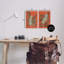 «Sitting Cheetah Prowling Jungle», ensemble de 2 plaques murales par yvette St. Amant
