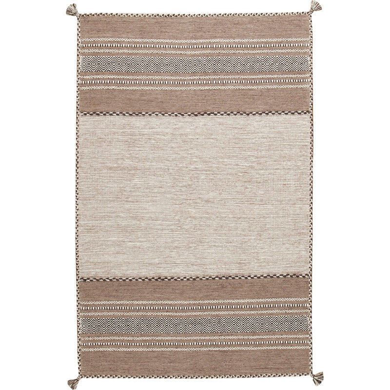 Tapis brun tissé à la main Stepan, Rectangle 2 pi x 3 pi