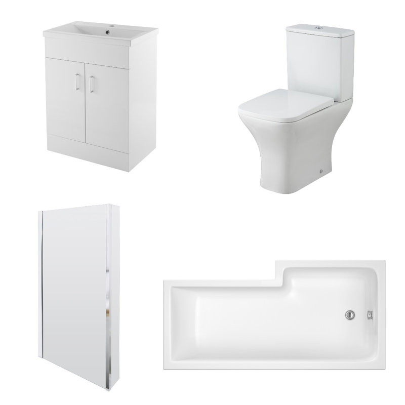 Ava Bathroom Suite, Left-Handed