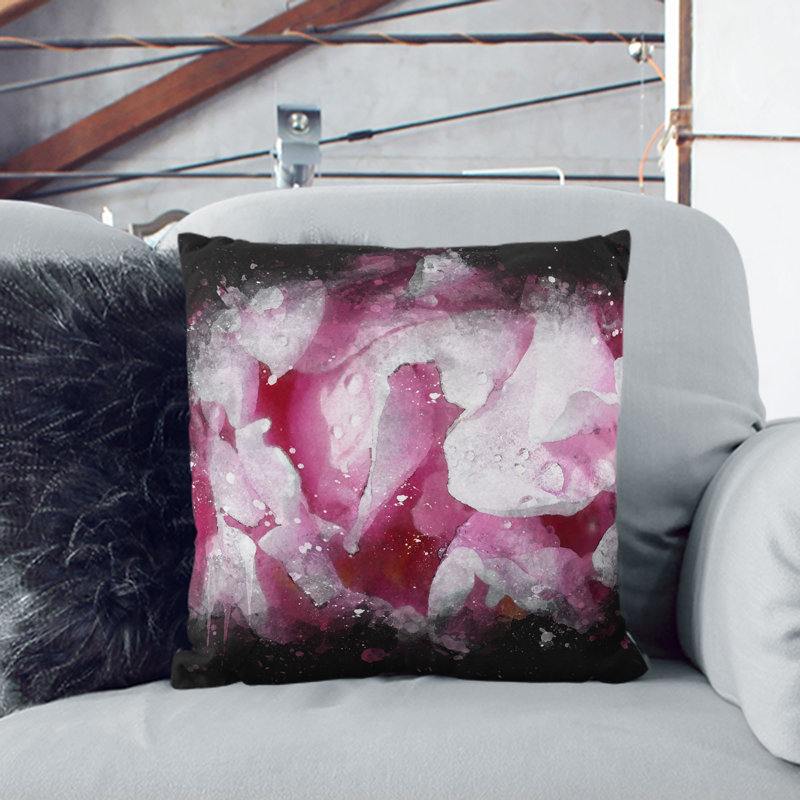 Square Throw Cushion, White, 55cm H x 55cm W x 20cm D