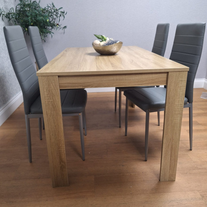 Riegan Dining Set, H75 x L140 x W80 cm 