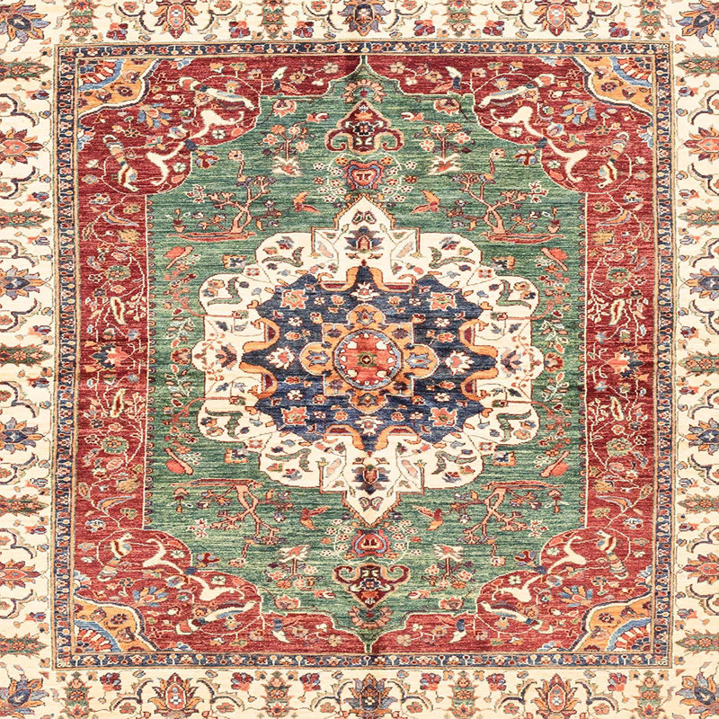 Tapis abstrait moderne 3255, Carré 4 pi