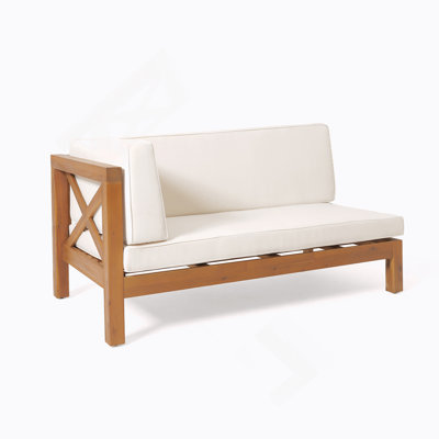 BANC D'ANGLE GAUCHE EN X