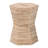 Bohemian Woven Grasscloth Hourglass End Table