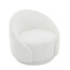 Fauteuil demi-tonneau pivotant rembourré Aunna-1325850112
