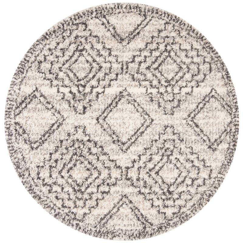 Melrose Shag Performance Southwestern Rug, Round 6'7"