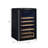 Classic Retro 28 Bottle Freestanding Single Zone Wine Cooler with Wood Shelves-63675530