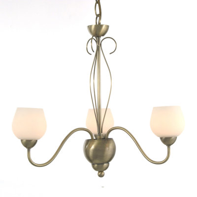Brenner 3-Light Shaded Chandelier