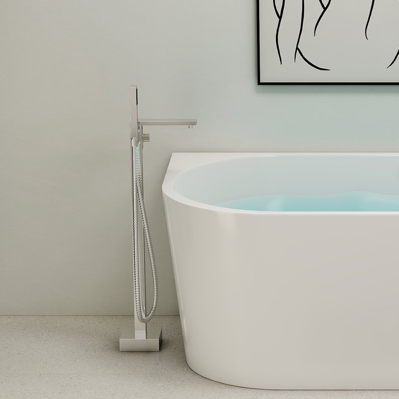 Robinet de baignoire autoportant KDK Home, Chrome